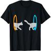 HERSIL Funny Dimensional Portal Cat Nerd Geek T-Shirt