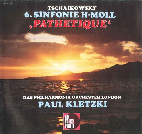 

LP Record PAUL KLETZKI, PHILHARMONIA ORCHESTE - Tschaikowsky Sinfonie Nr6 H-moll, O SMVP8060 DIE VOLKS PLATT Germany Classical Used