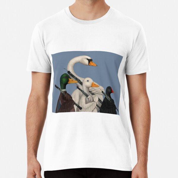 Musical Duck, Goose, Moorhen and Swan T-Shirt S-5XL Best T-Shirt