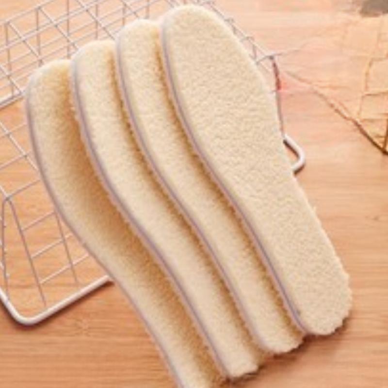 

Стельки Мужские Женские Зимние Теплые Мягкие Утолщенные Подкладки для Обуви 43 бежевый