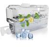 Dispensator de apă pentru frigider 1,1 galoane Recipient subțire etanș pentru apă pentru frigider cu robinet Fără BPA Borcan transparent reîncărcabil pentru băuturi pentru depozitare în bucătărie