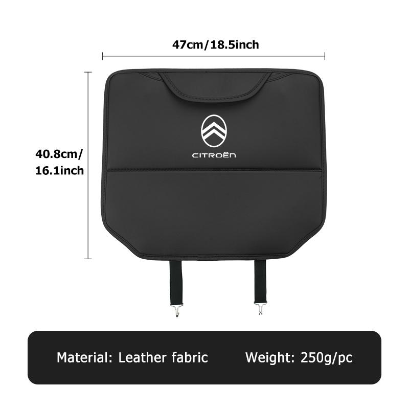 Leather Car Back Seat Protector Seat Mud Anti-Child-Kick Pad For Citroen C5 C1 C2 C6 C4L DS3 DS4 DS5 C-Elysee Grand Berlingo