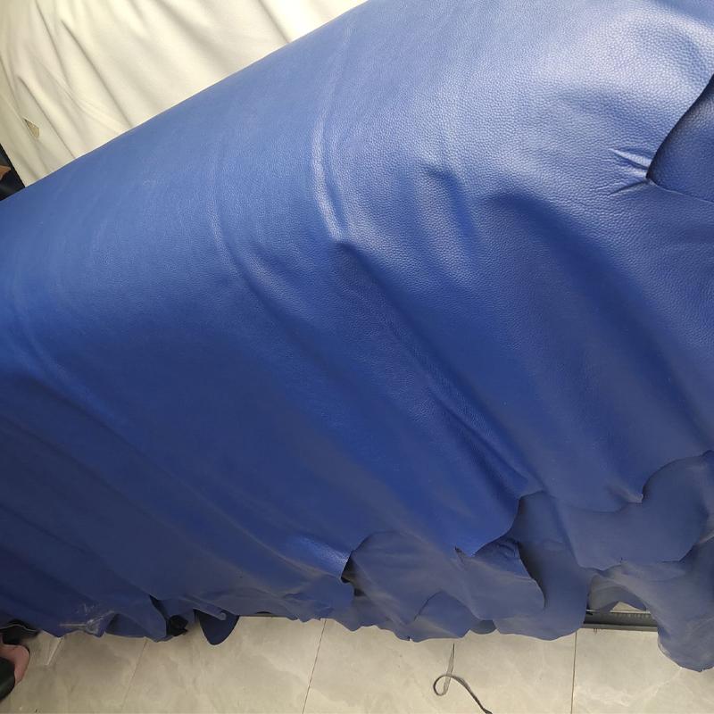 

Genuine leather, cowhide fabric, top layer cowhide, precious blue sofa, soft bed, furniture leather, whole leather, handmade DIY 20x20cm