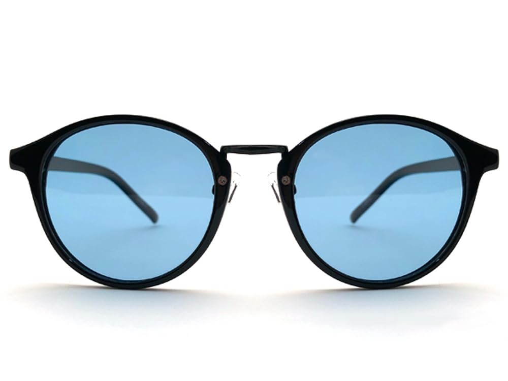 POLARIZED BOSTON SUNGLASSES Boston BLACK x LIGHT BLUE [SPEED ADDICT] (Polarized Sunglasses)