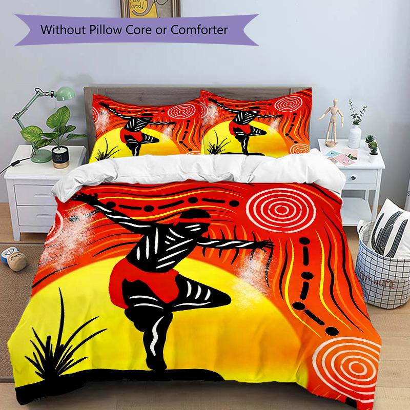 Dance Spirit Print 3Pcs Bedding Setduvet Cover With 2 Bedropillowcase Home Birthday Gift