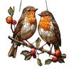 Colorful Bird Acrylic Hanging Decoration Indoor Outdoor Garden Yard Window Wall