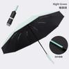 Automatic umbrella, enlarged reinforcement, sunscreen, both men and women, weather and rain, UV protection, reverse folding sun umbrella