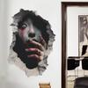 Horror Halloween Wall Stickers  for Bedroom Living Room Entrance Hall Home Decoration Wall Decal Removable Vinyl Decals