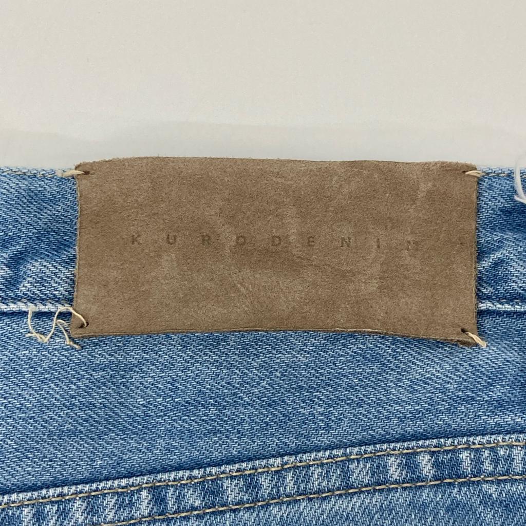 KURO OPTIMA Blue Wash Wide Tapered Denim Pants Bottoms 27 blueUsed