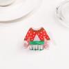 Strong Grip Hair Claw Christmas Themed Hair Clip Christmas Tree Gingerbread Man Snowflake Pattern