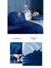 Spring/Summer Washable Ice Silk Quilt Set: Cool Summer Quilt & Thin Blanket with Cooling Fitted Sheet for Air Conditioning