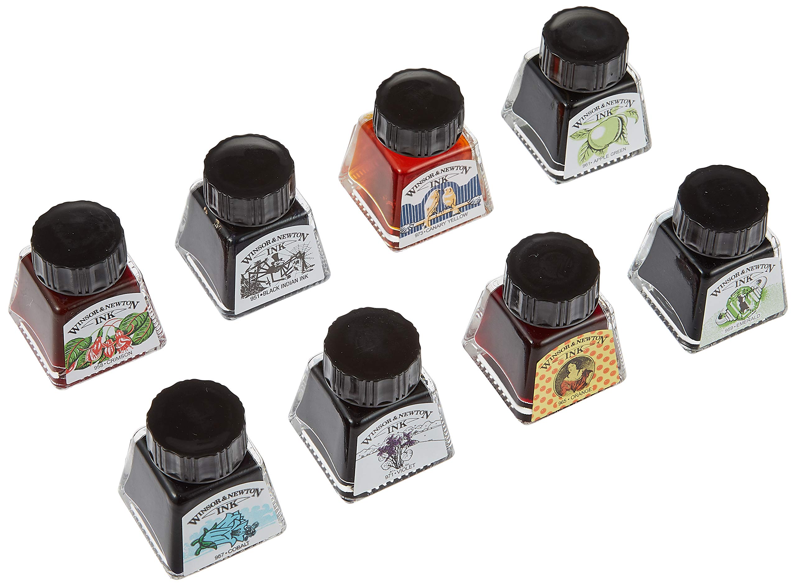 

Winsor & Newton Drawing Ink Set, 8 Colors (Crimson