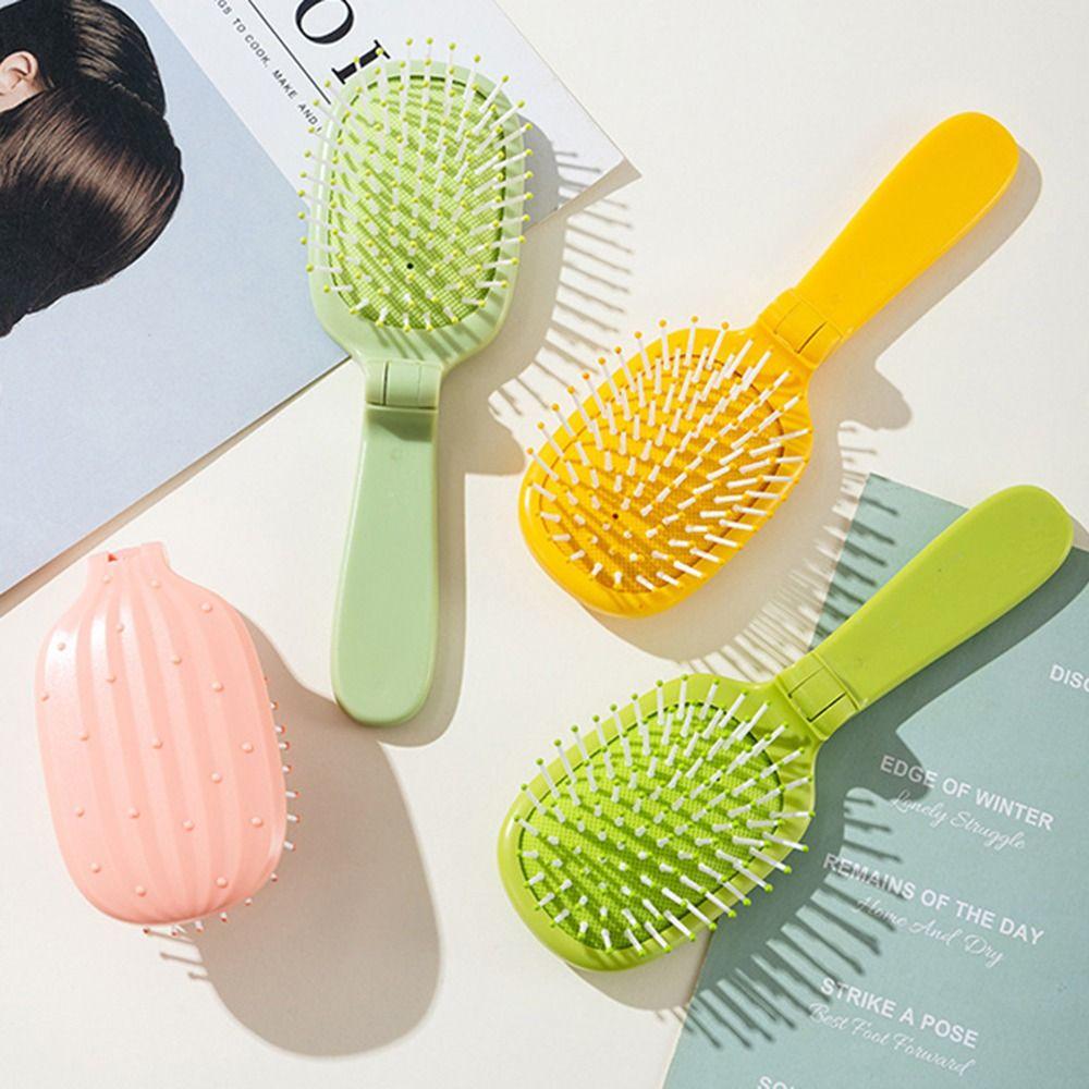

Hairdressing Folding Air Cushion Comb Portable Mini Head Massager Comb Travel Hair Care Tool Women