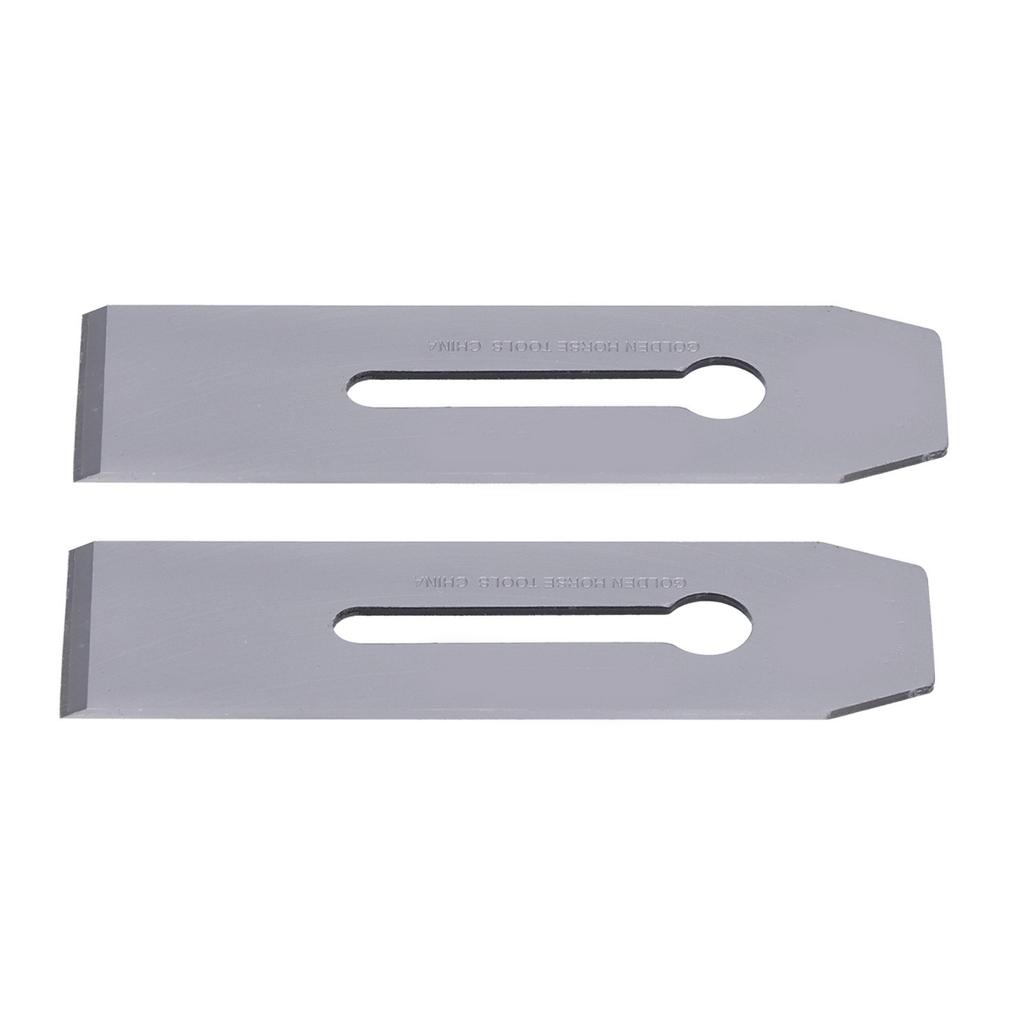2Pcs Planer Blades Steel 51mm Portable Knife Replacement Accessories for Woodworking Handwork