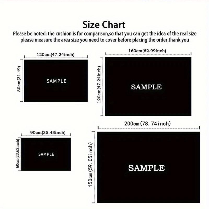 1pc Mickey Pattern Area Rug Soft Flannel Floor Mat for Living Room,Office,Bedroom and Carpet,Sofa Coffee Table Floor Mat