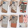 Boho Botanical Leaf Cow Cactus Cover Case For iPhone 14 Pro 11 16 15 Pro Max 12 13 Mini Plus XS X XR Funda