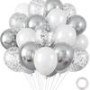30-Piece Colorful Metal Sequin Balloon Set for Party Decorations