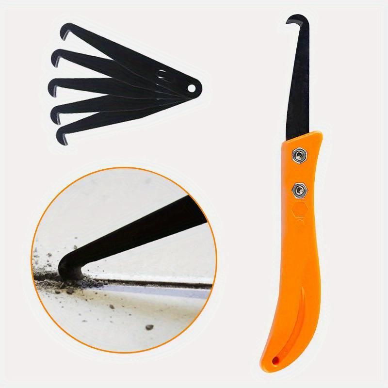 Professional Tile Gap Repair Tool Cleaning and Removal Grout Hand Tools Notcher Collator Tile Gap Repair Tool Hook Knife