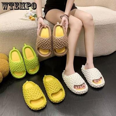 Legrační Durian Design Ženy Vnitřní Street Pantofle léto Silné dno Platforma Skluzavky pro páry Venkovní koupelna Muži Boty