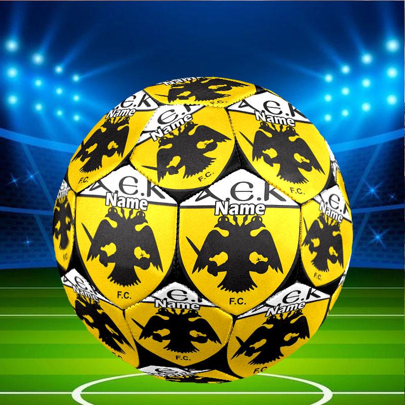 Custom Name Personalized AEK Athens FC Print Size 5 Soccer Ball Training & Match Football, for Team, Kicking, Gift for Football Enthusiasts