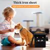 Cat Dog Food Storage Container Airtight Metal 6L Large Capacity with Lid and Spoon Pet Treats Storage Bucket Pet feed container
