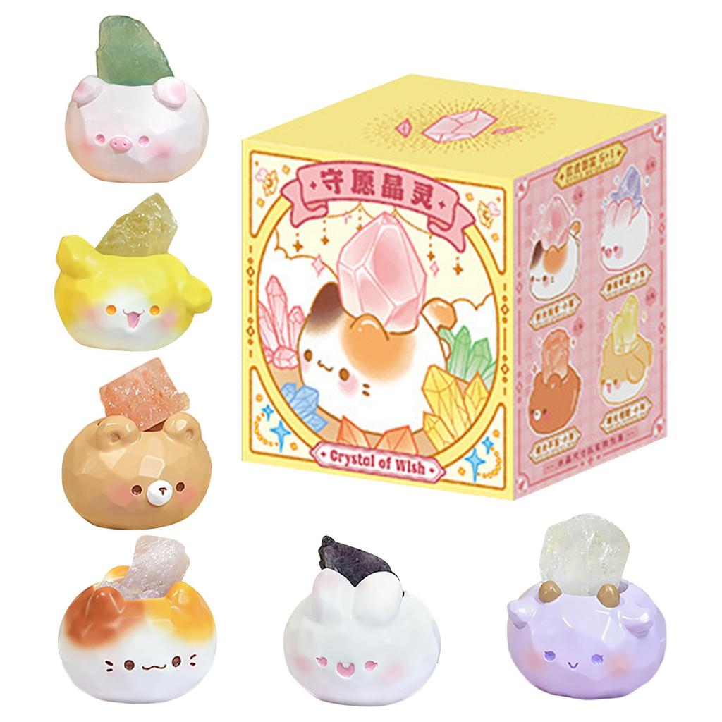 Crystal Of Wish Keeping Crystal Spirit Crystal Mystery Box Random Cute Cat Crystal Ornament Small Gift