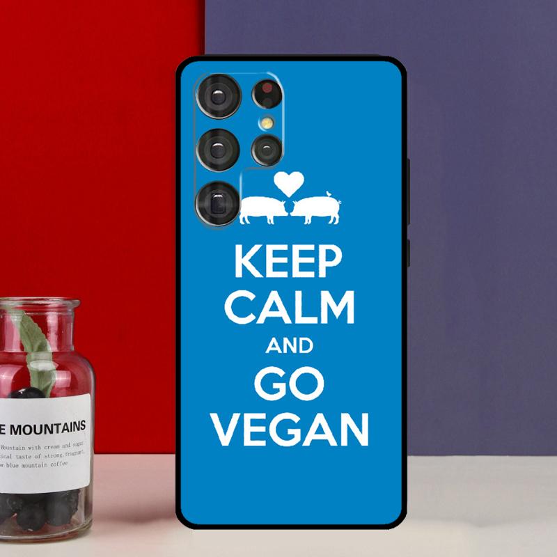 Vegan Vegetarian Quote Funda Case For Samsung Galaxy S25 Ultra S9 S10 S20 FE S21 S22 S23 Plus S24 Ultra Phone Cover