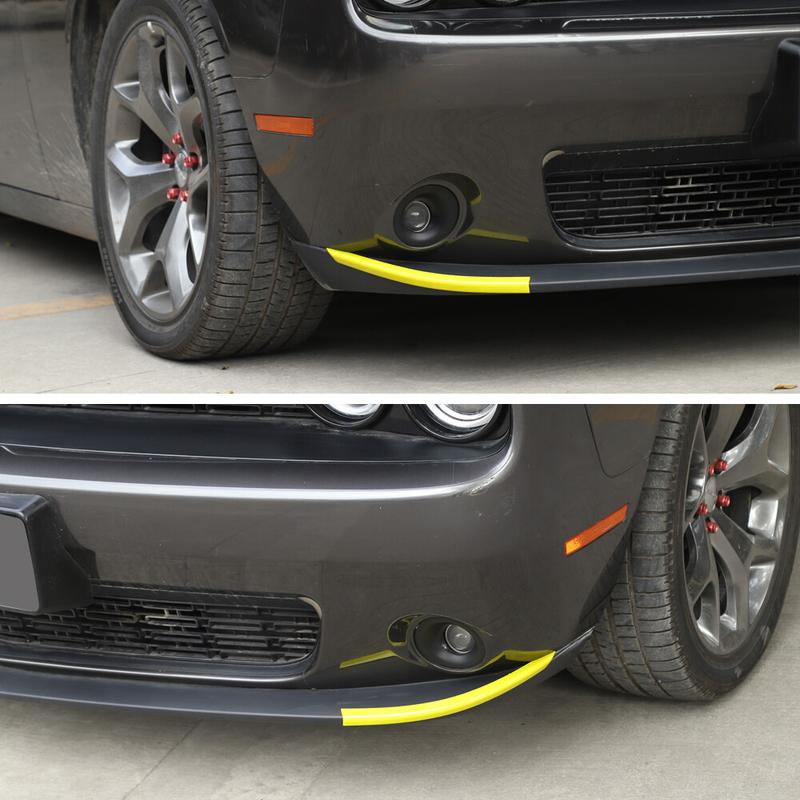 Front Bumper Lip Cover Strip Trim Frame Bezel  For Dodge Challenger 2015+ Yellow