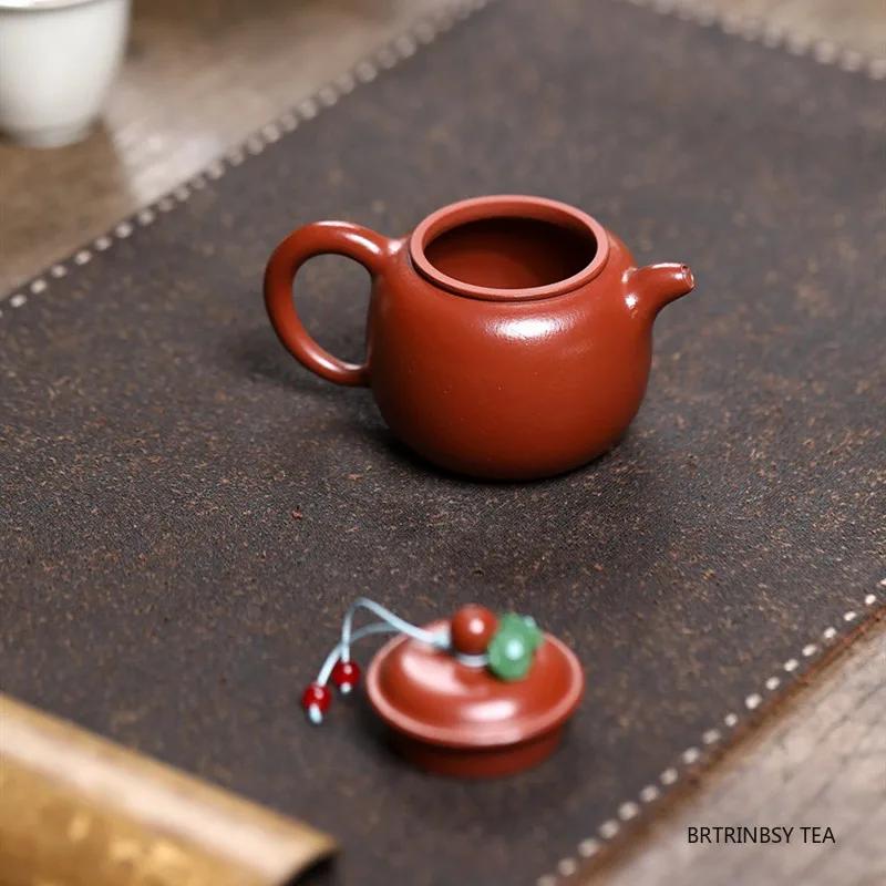 90ml Yixing Handmade Purple Clay Teapot Beauty Tea Infuser Kettle Household Small Capacity Zisha Tea Pot Chinese Tea Set Teaware