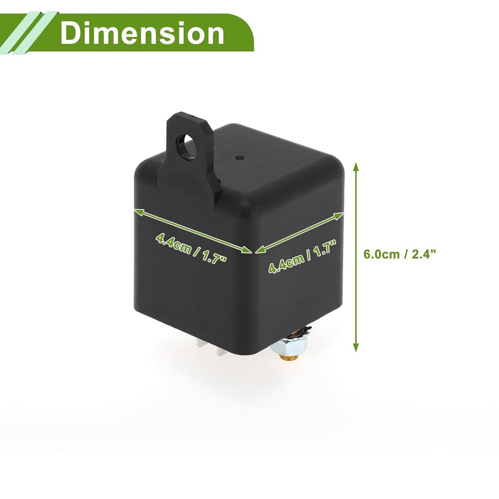 2 Pins 12V 100A Auto Relay Multi Purpose Waterproof Car Relay 1 Set Latching Relay