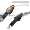 4PCS Motorcycle Turn Signals - 14LED 12V Bright Amber Lamp Motorcycle Blinkers - Front/Rear Universal MMotorcycle Turn Signal Light Compatible With