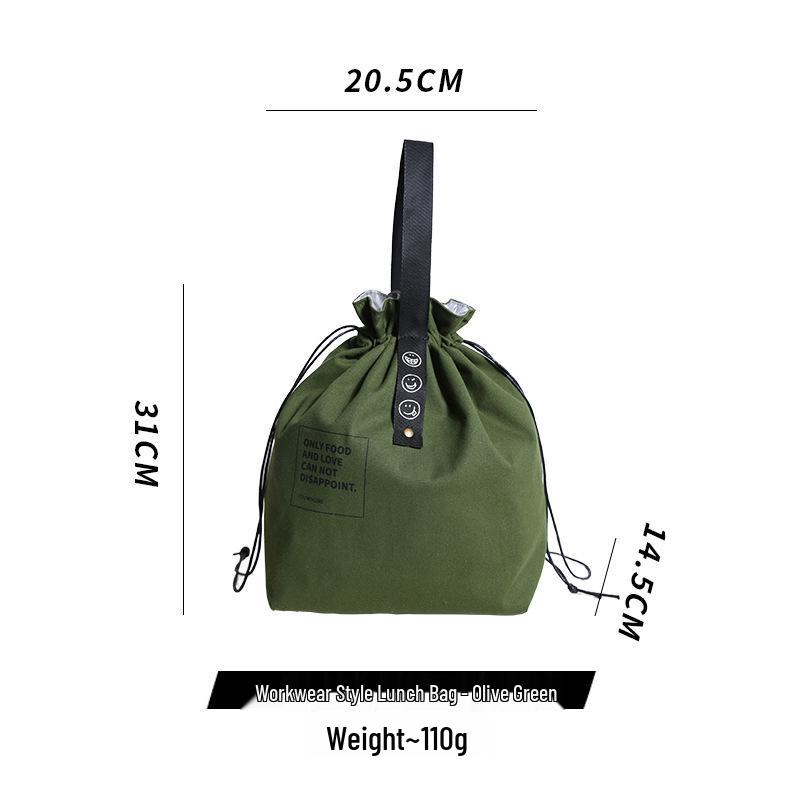 Japanese Insulated Waterproof Lunch Tote for Office & School - Free Labeling Included