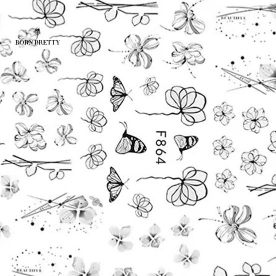 Functional Nail Stickers Nails Ornaments Lovely Colorful DIY