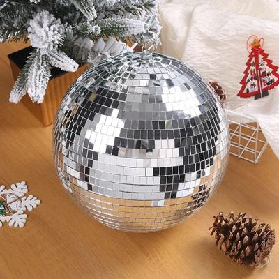 Skleněné zrcadlové koule Reflexní sklo Rotující zrcadlová koule Zavěšení zrcadla Disko koule 8 palců Třpytivá skleněná disco koule Scénický efekt Dekorace