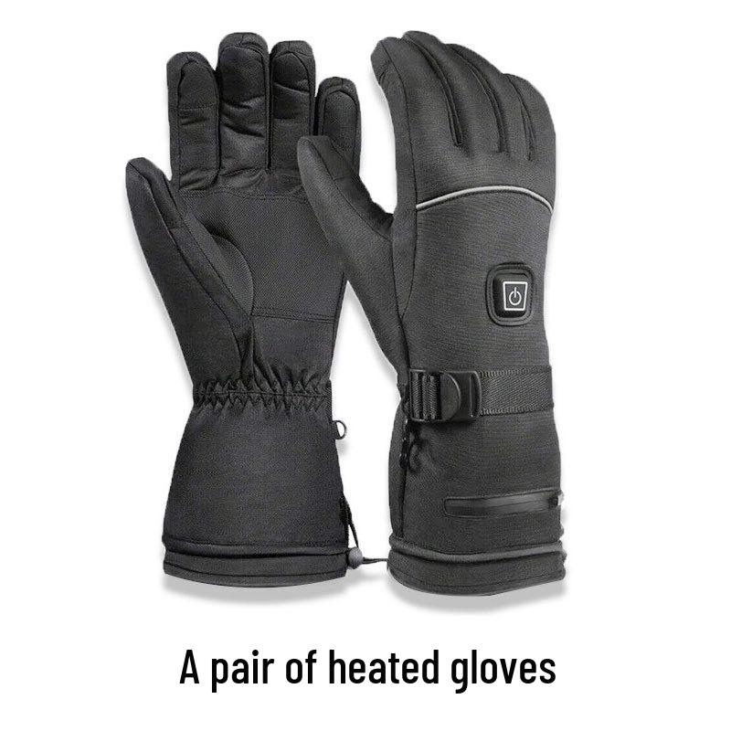 Electric Heated Winter Gloves for Skiing, Cycling, and Motorcycling – Touchscreen Compatible and Cold Protection