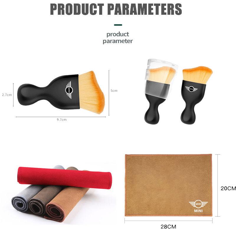 1Pcs Car Interior Cleaning Soft Brush Wash Towel Wipe Dry Cloth For MINI One Cooper JCW Countryman Clubman Cabrio Paceman Coupe
