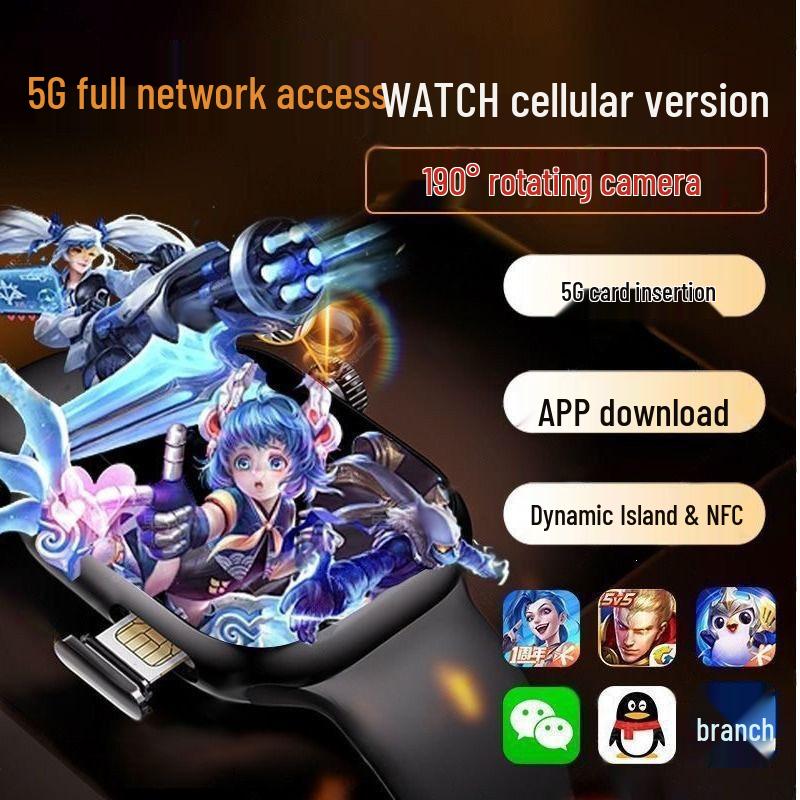 Huaqiangbei 5G Smartwatch with SIM, WiFi, Dual System, & Universal NFC Support