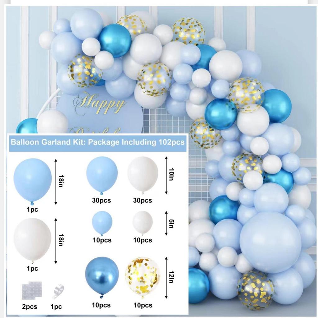 Elegant Birthday and Wedding Balloon Set - High-End Latex and Arch Decorations for Special Occasions