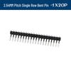 90° Dual Row Pin Header, 2.54MM Pitch, 1x2 to 1x40 Pins