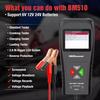 BM510 Professioneller Autobatterietester 6V 12V 24V LKW-Batterie-Diagnosewerkzeug 100-2000 CCA Autobatterie-Analysewerkzeug