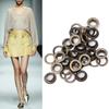 100 Pcs Brass Cloth DIY Tool Knitting Accessory Anti Rust Leather Craft Eyelet(Bronze 17mm)