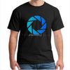 Cartoon Print Short Sleeve Tshirt Game Portal 2 Unisexs Summer Tops Short Sleeve European Size XS5XL Tee Shirts