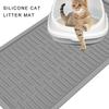 Cats Litter Trapping Mats for Indoor Silicone Waterproof Dog Bowl Placemat Antislip Cats Treats Pad Feeders Mats Pet Supply
