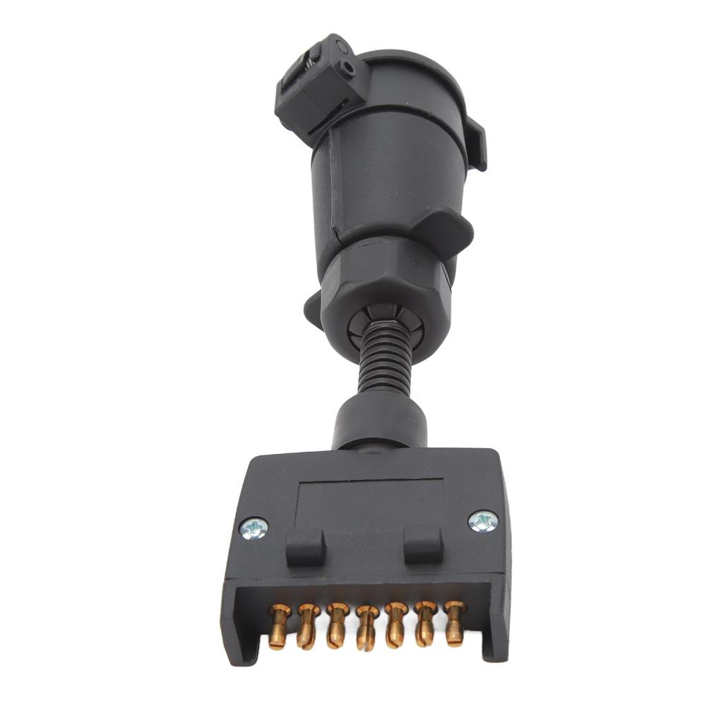 Durable Construction 7 PIN Trailer Adapter Plug Female To Flat Flat Male Connector Wiring Connector Trailer Wiring