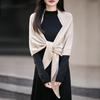 Elegant Knit Scarf Sweater: Women's Korean Style Warm Triangle Shawl for Autumn/Winter
