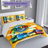 Set di biancheria da letto con motivo The Little Bus Tayo da 3 pezzi, set copripiumino include copripiumino e federe, decorazione perfetta per la camera da letto in ogni stagione e regalo