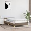 VidaXL Bed Frames with Headboard Slat Base Upholstered Bed Slat Frame Single Bed Adult Bedroom Interior Taupe 347379
