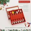 Christmas Cutlery Gift Set Stainless Steel Spoon Home Gift Spoon Set Gift Box Santa Claus Reindeer Coffee Spoon Dessert Spoon