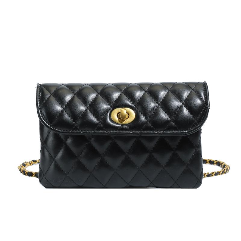 Pu Small Square Crossbody Bag With Chain Strap For Daily Use And Fashion