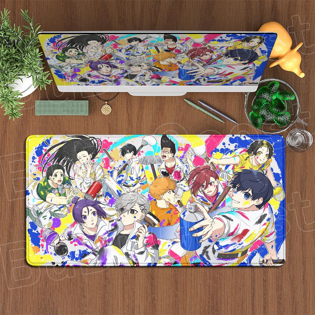 Isagi Yoichi Antypoślizgowa Gumowa Podkładka pod Mysz do Laptopa Gorące Anime Blue Lock Duża Gamingowa Biurowa Rozszerzona Mata na Biurko Akcesoria PC